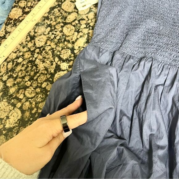 NWT Old Navy Womens Fit Flare Size 2X Long Sleeve Sweetheart Midi Dress Pockets - Picture 8 of 10